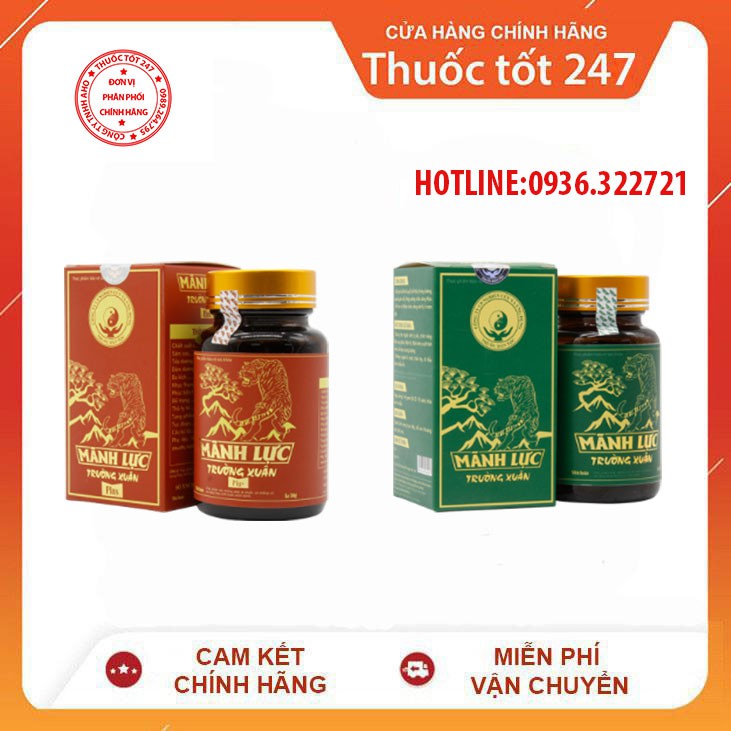 Mãnh Lực Trường Xuân Plus (Đỏ) - Hỗ Trợ Cải Thiện Yếu Sinh Lý Ở Đàn Ông