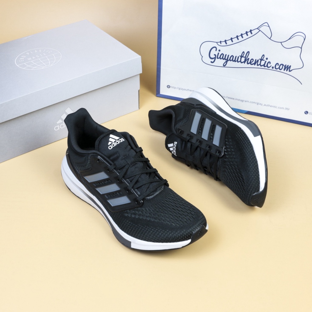 Giày Adidas nam EQ21 Run H00512 Đen