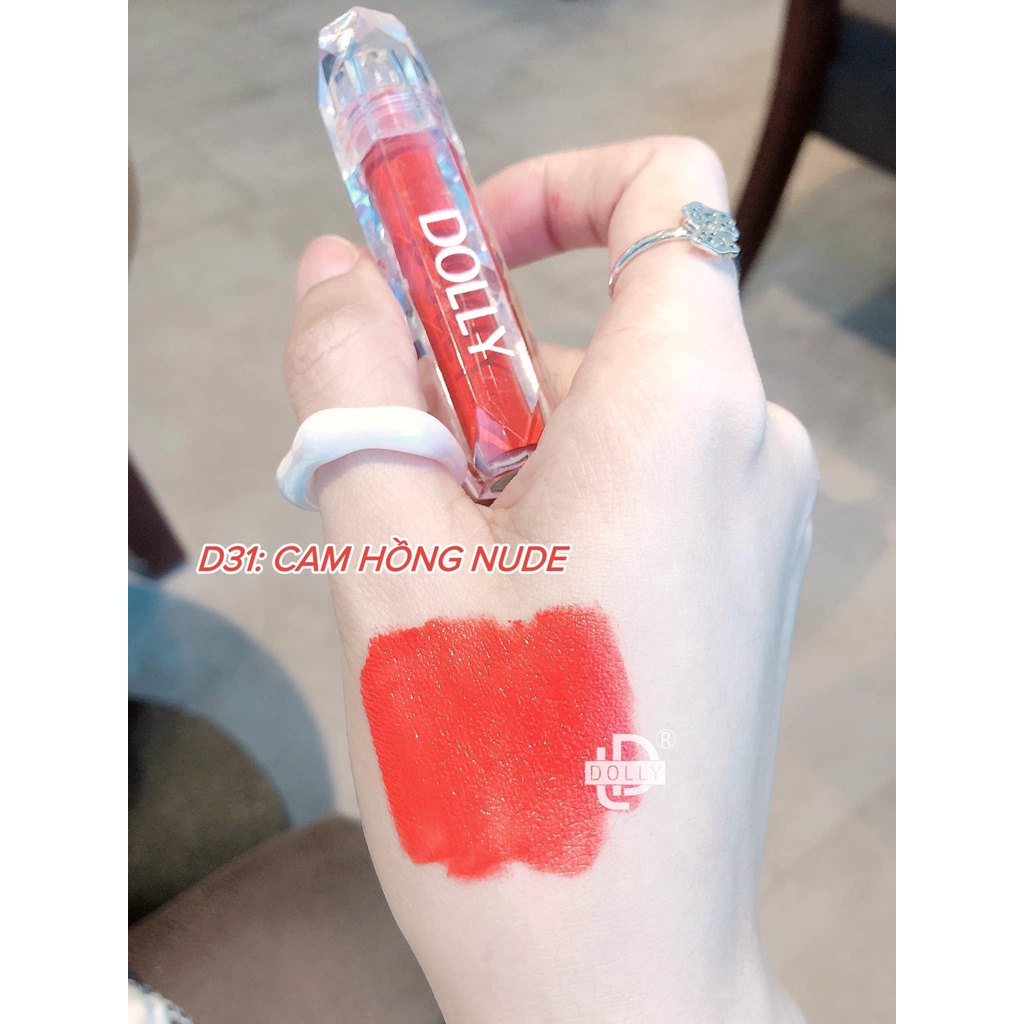 Son Lì Son Kem  DOLLY DIAMOND VELVET Không Chì Cao Cấp Chính Hãng