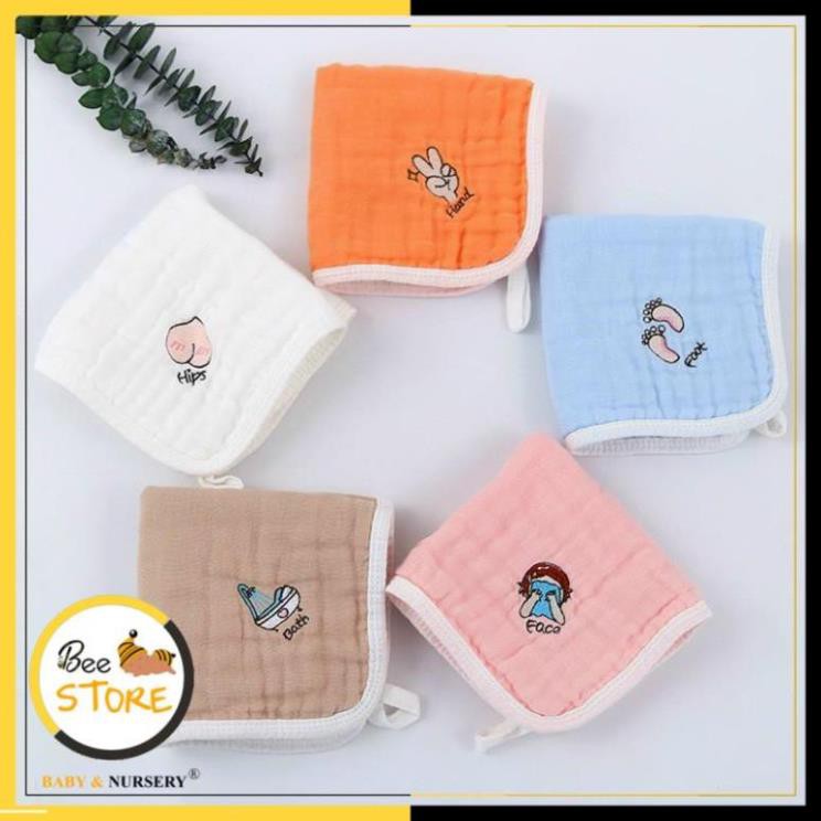 Set 5 khăn sữa sợi tre siêu mềm, Khăn xô đa năng cao cấp cho bé