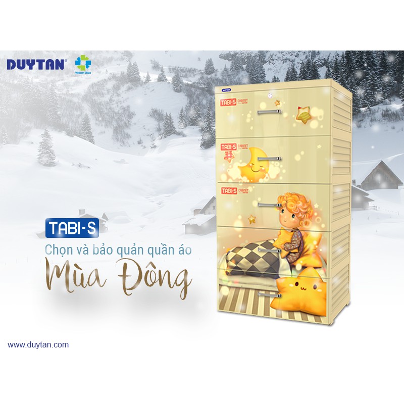 Tủ Nhựa Duy Tân TABI S 5 Ngăn-Cao 105cm- rộng 55cm-sâu 41cm- GIAO NHANH 2H LIÊN HỆ SHOP