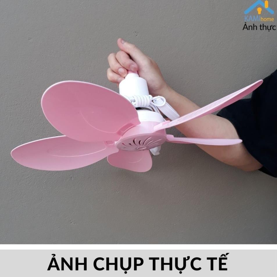 Mua ngay Quạt trần mini 5 cánh cắm điện đuỗi muỗi và treo màn đường kính 42cm 17013