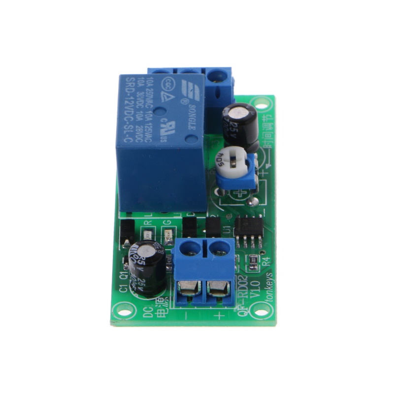 Rơ Le Hẹn Giờ DC 12V Sang 30V Cho DC / 250V AC 0-60S NE555