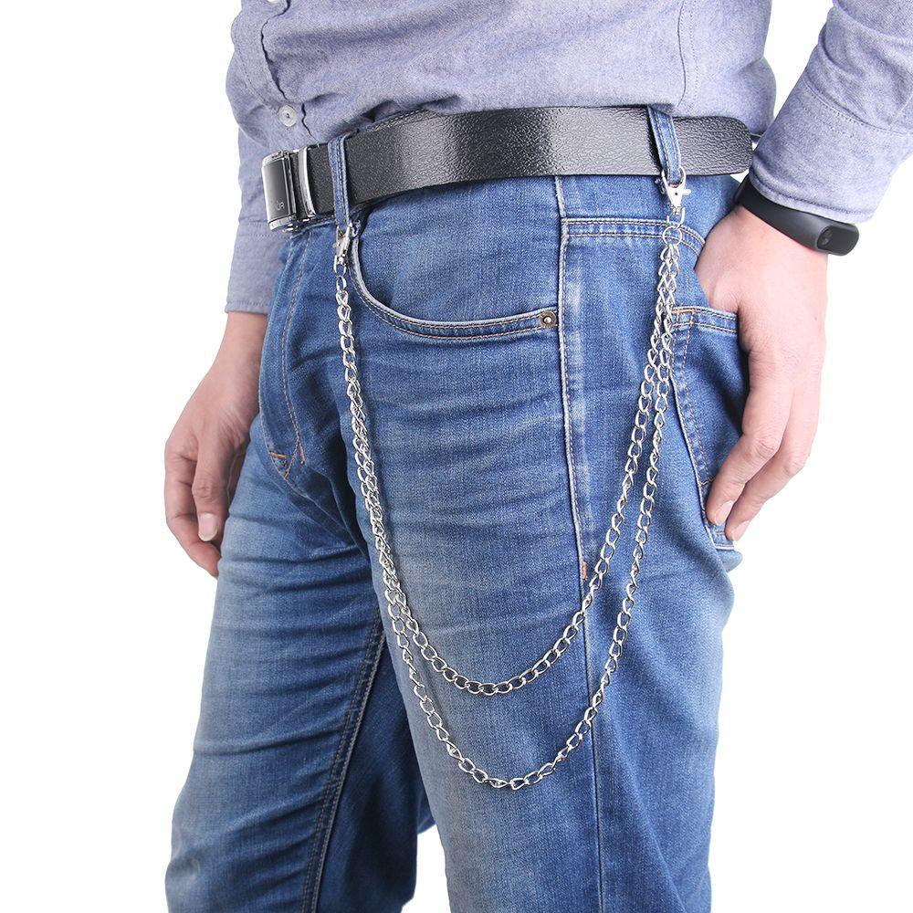 NIUYOU Móc Khóa Hình Vòng Nhẫn Lớn Phong Cách Punk Rock