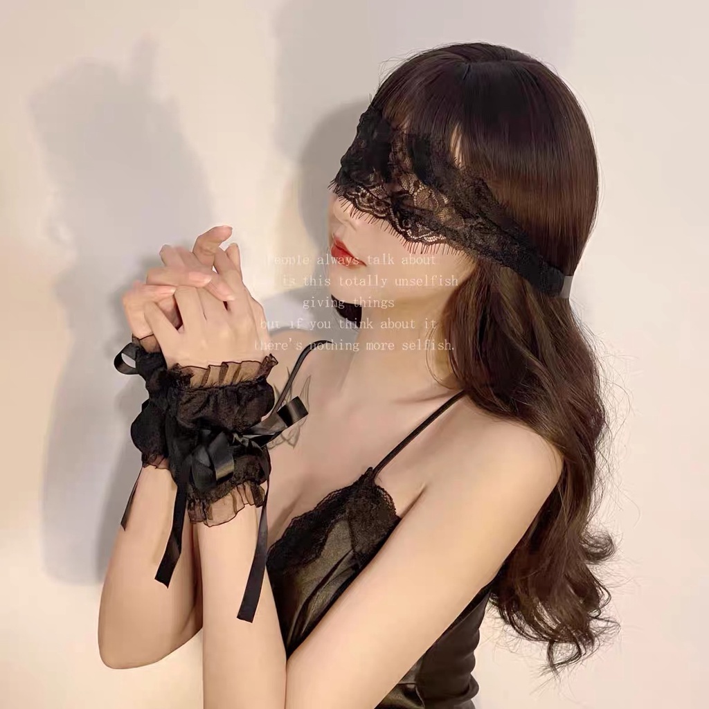 Mặt Nạ Ren Bịt Mắt Cột Dây Màu Đen Huyền Bí Sexy Gợi Cảm Mainia Shop | BigBuy360 - bigbuy360.vn