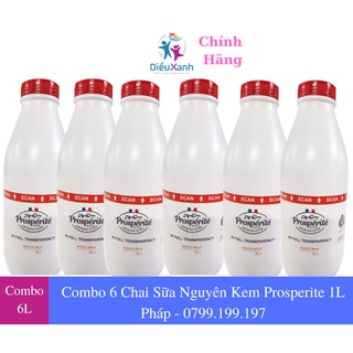 [Combo 6 Chai] Sữa Tươi Nguyên Kem 3.6% PROSPERITE 1L - Nhập Khẩu Pháp