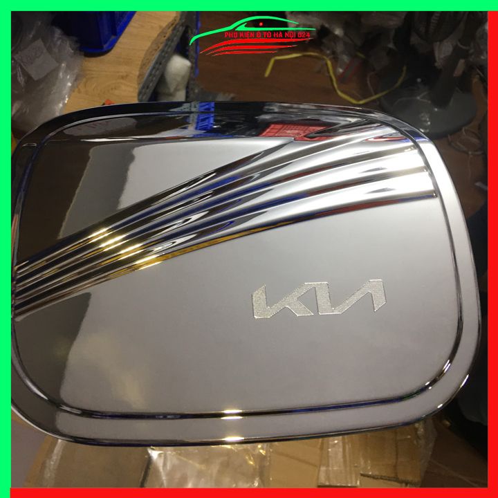 Ốp nắp bình xăng Kia K3 2021-2023 mạ crom bảo vệ chống trầy trang trí ô tô