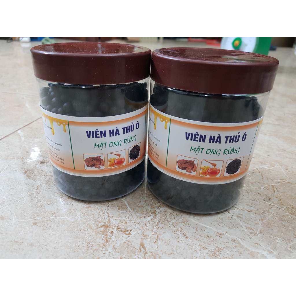 Viên hà thủ ô mật ong rừng nguyên chất (hộp 500g), cải thiện tóc bạc, rụng tóc, hói đầu, đẹp da, trẻ đẹp lâu