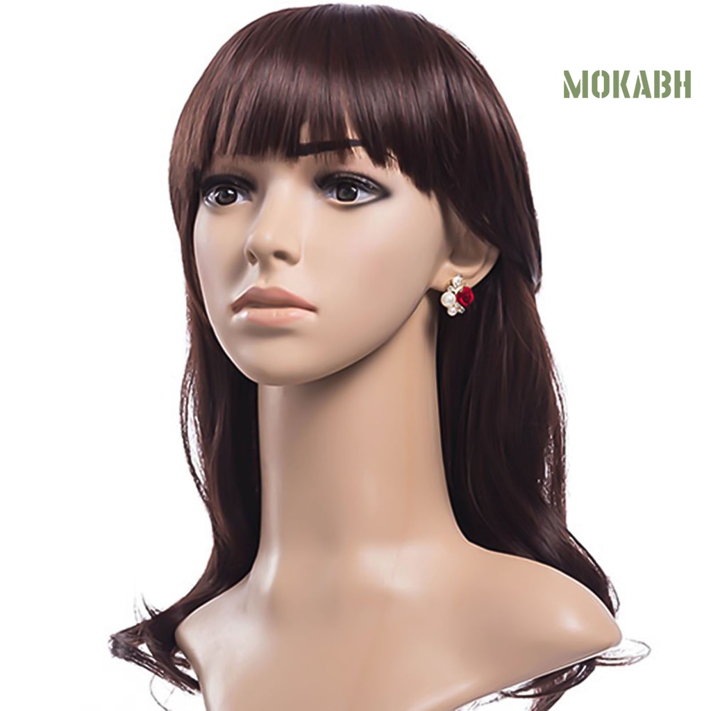 Bông Tai Hình Hoa Hồng Đính Ngọc Trai Giả Bằng Hợp Kim Tinh Tế Thời Trang Dự Tiệc