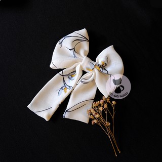 Scrunchies nơ hoa -- dây cột tóc xinh xắn -- đồ cột tóc vintage