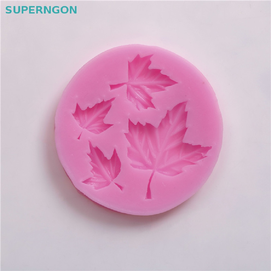 Khuôn Silicone Làm Bánh Hình Lá Phong Ba Chiều DIY