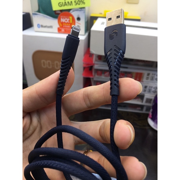 [PD Fast charging 18w] Cáp sạc IP Chuẩn IP 1m UmeTravel Nylon braided
