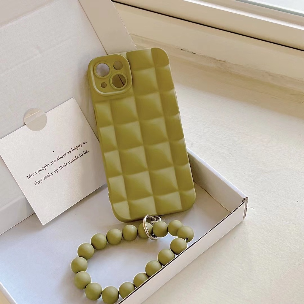 Ốp Điện Thoại Hình Vuông Màu Xanh Matcha Thời Trang Cho Iphone 14 pro max 14 PLUS 14 13 pro max 12 pro max 11 pro max