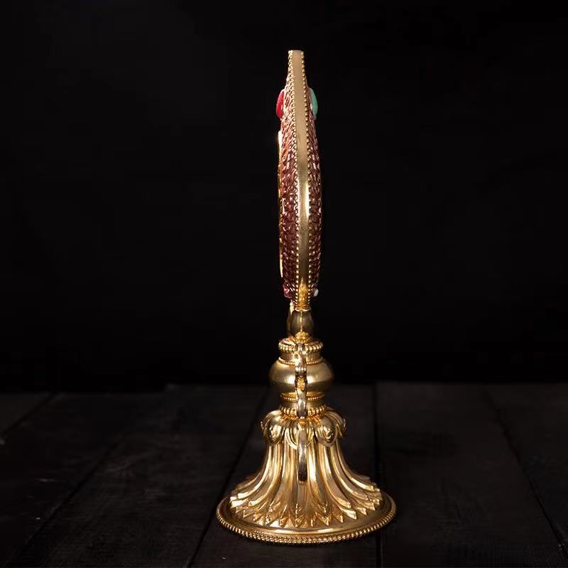 [PHÁP BẢO MINH CHÂU] KÍNH ĐÀN CHUẨN ĐỀ 24.3CM (KV-H2132) - ĐỒNG CAO CẤP