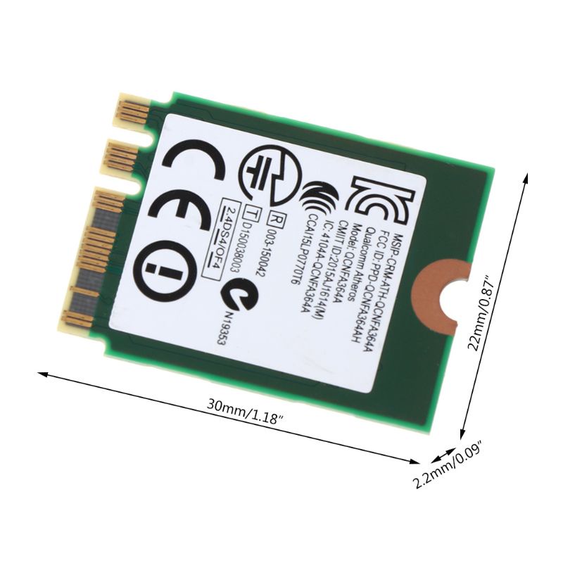 Thẻ Chuyển Đổi WiFi AC 867Mbps 4 1 Không Dây 1525 N1525 NGFF