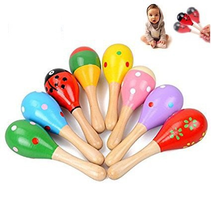 Lục lạc gỗ - Xúc xắc bầu dài loại to dài 20cm