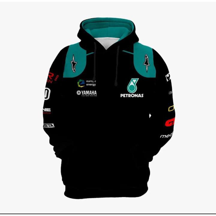 Áo hoodie tay dài in họa tiết Petronas 3D phong cách độc đáo thời trang