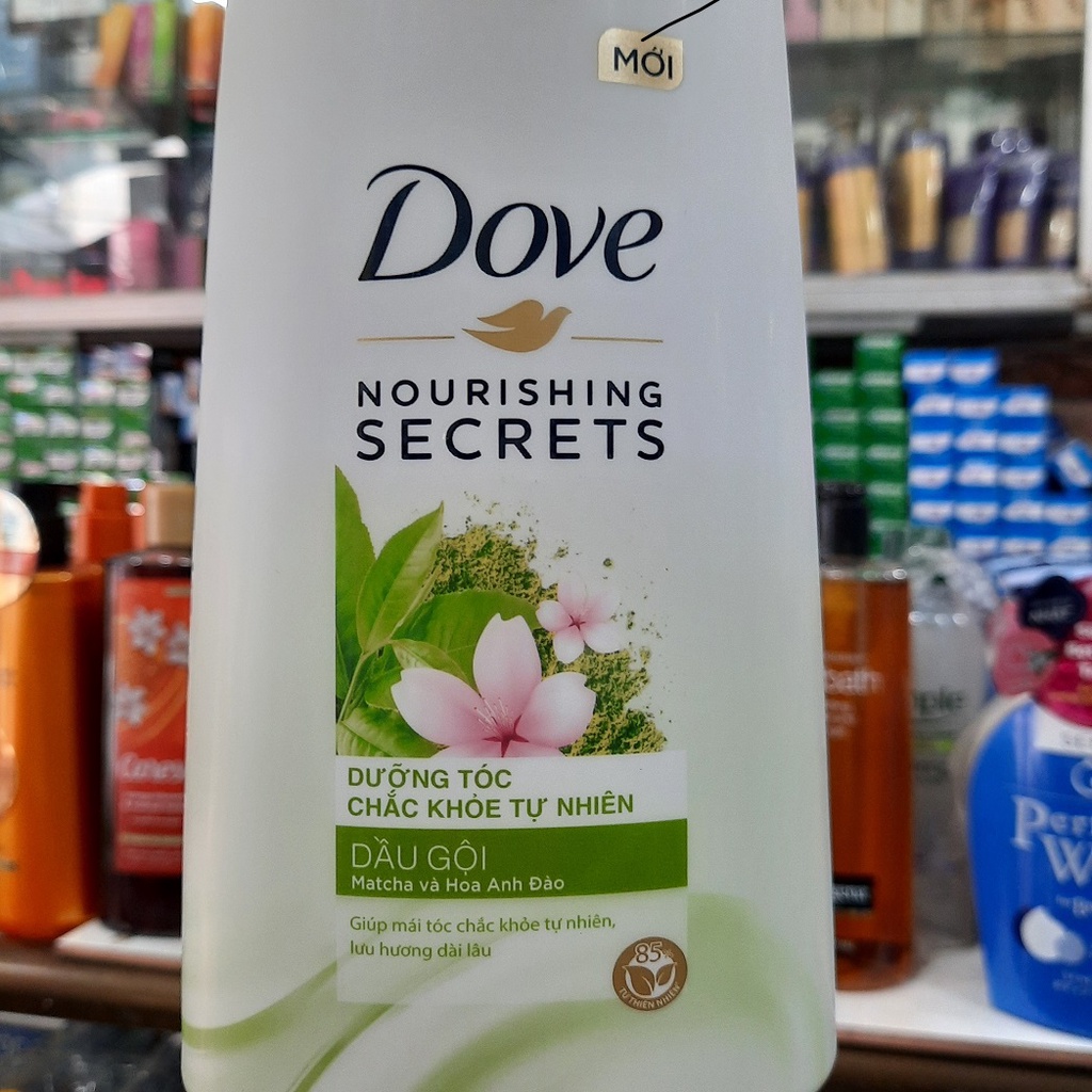 Dầu gội Dove Matcha và Hoa Anh Đào - Dưỡng Tóc Chắc Khỏe Tự Nhiên 640gr