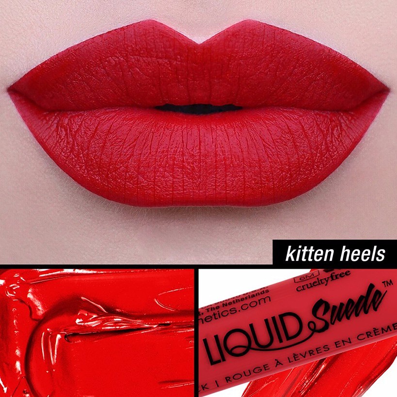 Bộ 2 son kem lì chính hãng NYX Liquid Suede Cream Lipstick Soft Spoken & Kitten Heel