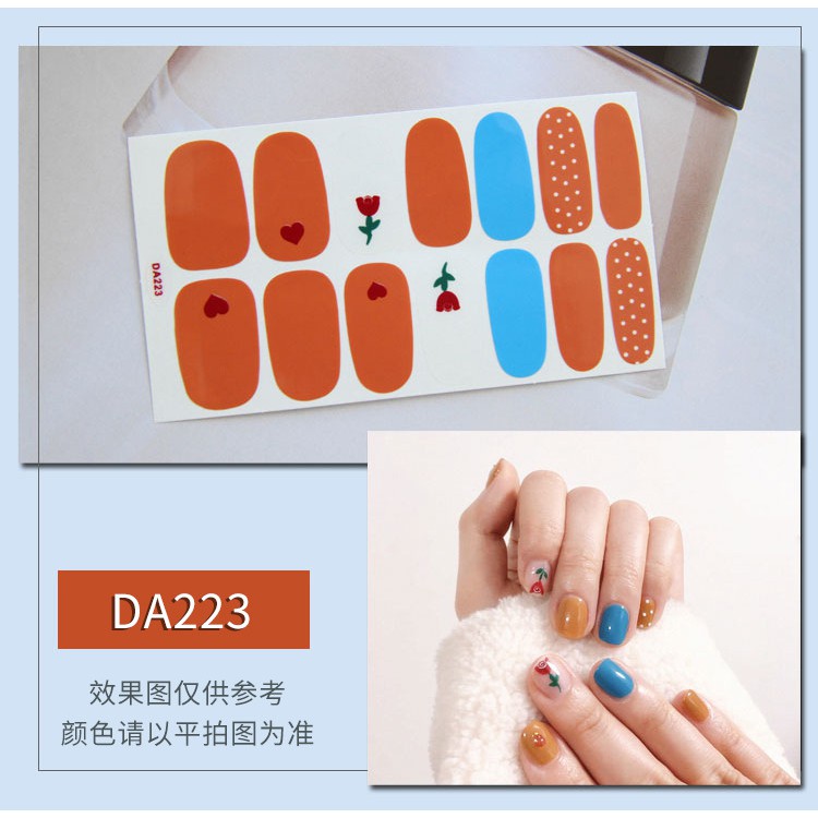 Bộ sticker dán móng tay trang trí 3D DA200-DA239