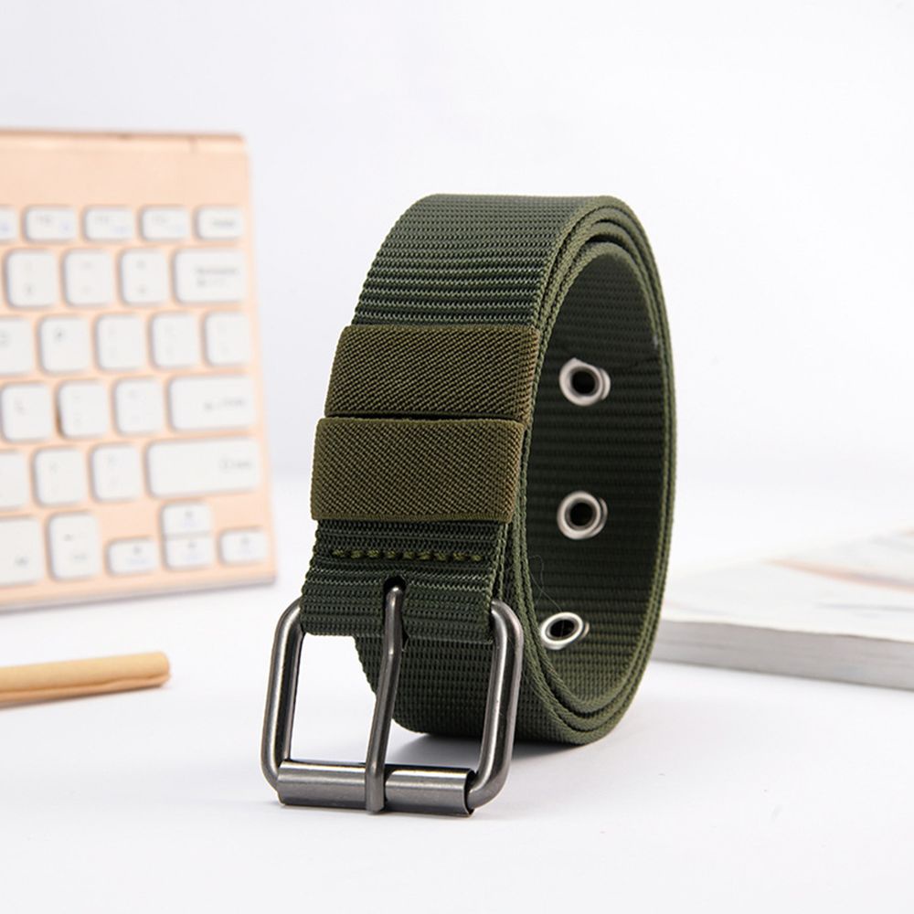 Thắt lưng canvas khóa tự động thời trang cho nam nữ