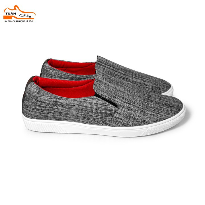 [Chính Hãng] Giày Slip On Nam Vải Cao Cấp