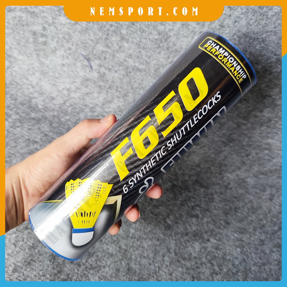 Quả Cầu Lông Nhựa Đánh Ngoài Trời Cản Gió Chính Hãng Fuwin F650