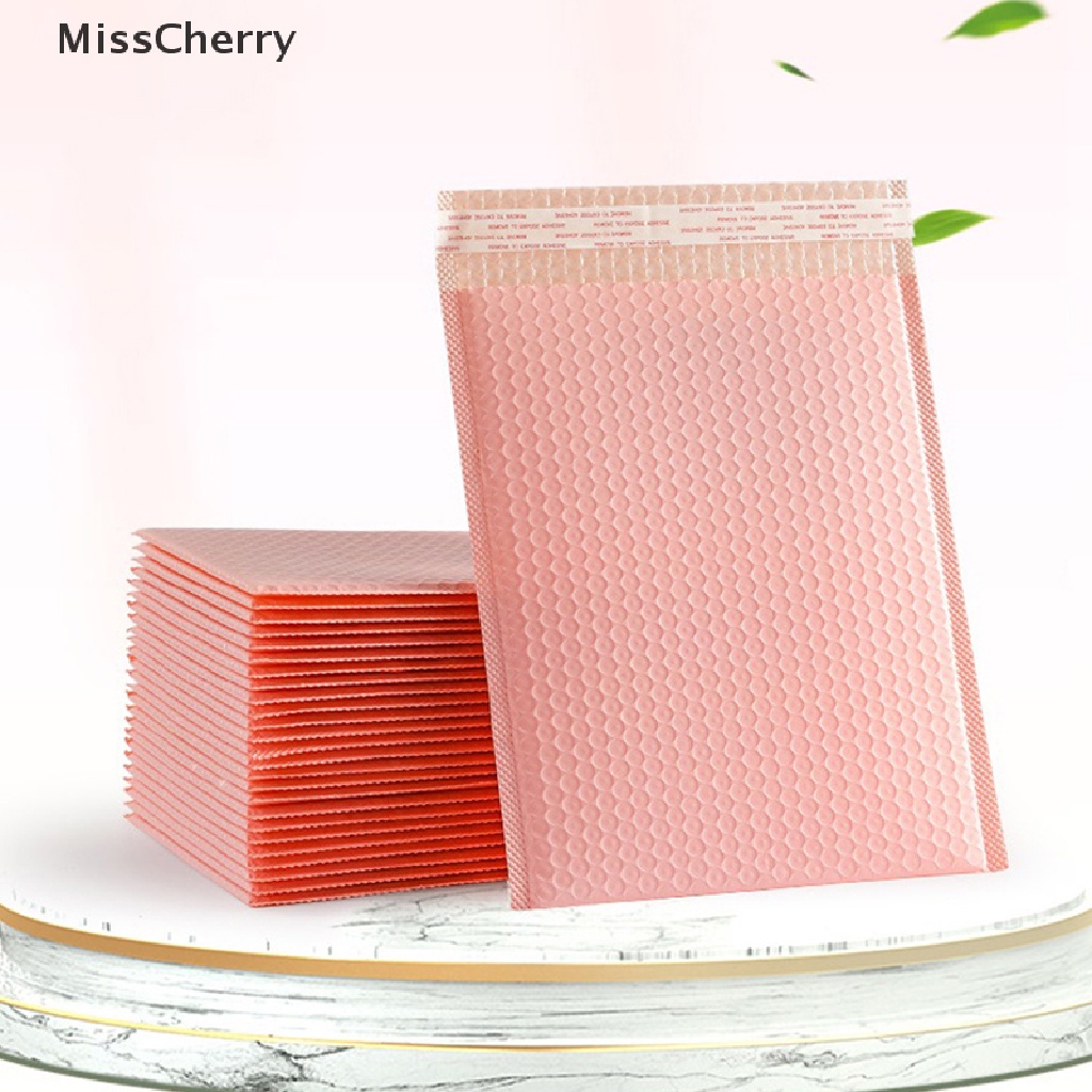 Set 10 Túi Bong Bóng Màu Hồng Nhạt Có Nắp Đậy Tiện Dụng