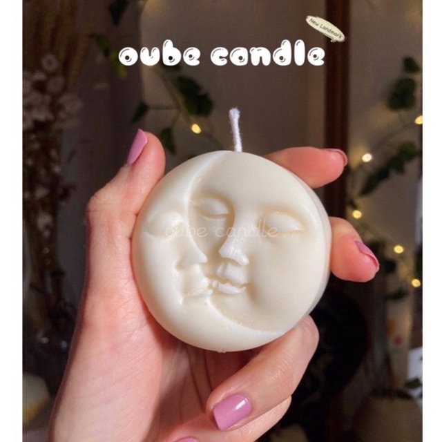 Nến Thơm Cao Cấp Mặt Trăng Ôm Mặt Trời Sun Moon Candle Quà tặng Décor Trang Trí | Oube Candle NT6