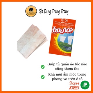 Giấy thơm quần áo và làm mềm vải Bounce 160 tờ