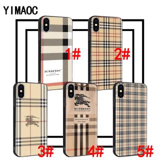 Ốp điện thoại mềm hình Burberry cho Iphone XS Max XR X 11 Pro 7 8 6 6S Plus 24A