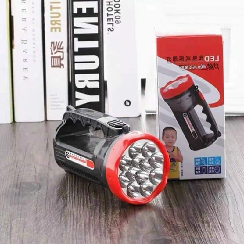 Đèn sạc tích điện bóng led siêu bền Đèn Pin Cầm Tay Sạc Điện Bóng 9 Led
