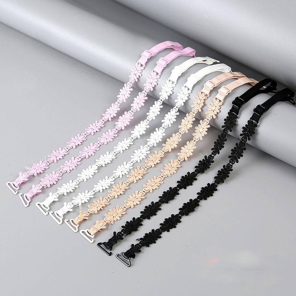 OCEANMAP 1 Cặp Dây Đeo Áo lót Co Giãn Thêu Hoa Dành Cho Đám Cưới