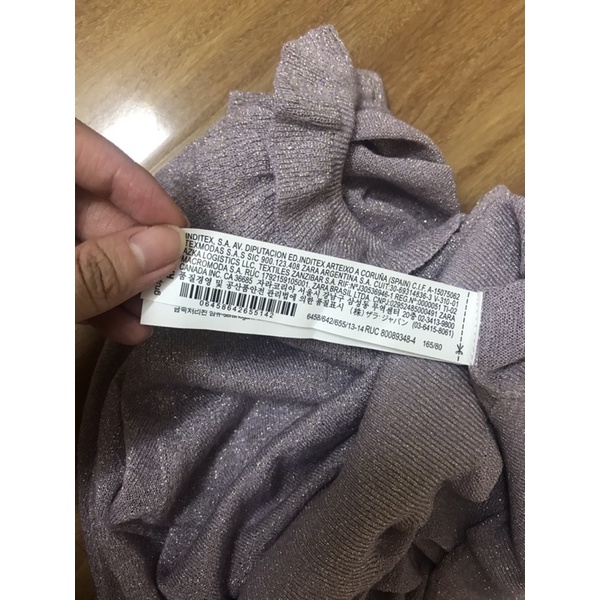 Áo len zara auth newtag size 13-14