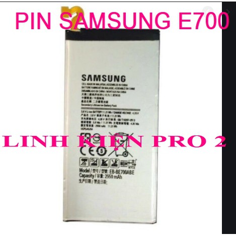 PIN SAMSUNG E700