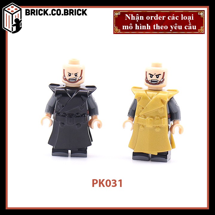 Phụ kiện MOC Army - Áo giáp Đen Vàng - Đồ chơi lắp ráp minifig và non-lego mô hình sáng tạo trang trí quân đội - PK031
