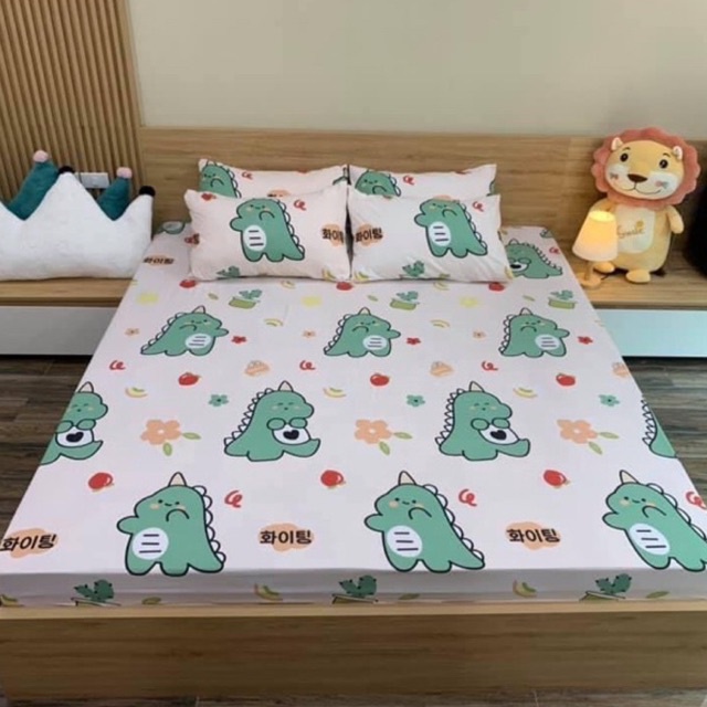 Ga gối poly nhiều mẫu ,Bộ ga giường vỏ gối cotton poly, bộ ga gối mềm mịn nhiều họa tiết giao màu ngẫu nhiên