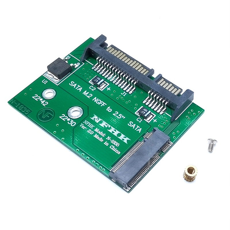 Thẻ Chuyển Đổi NGFF M2 SSD Sang Half High 2.5 inch Cho M.2 NGFF SSD Sang 3 SSD Type 2242