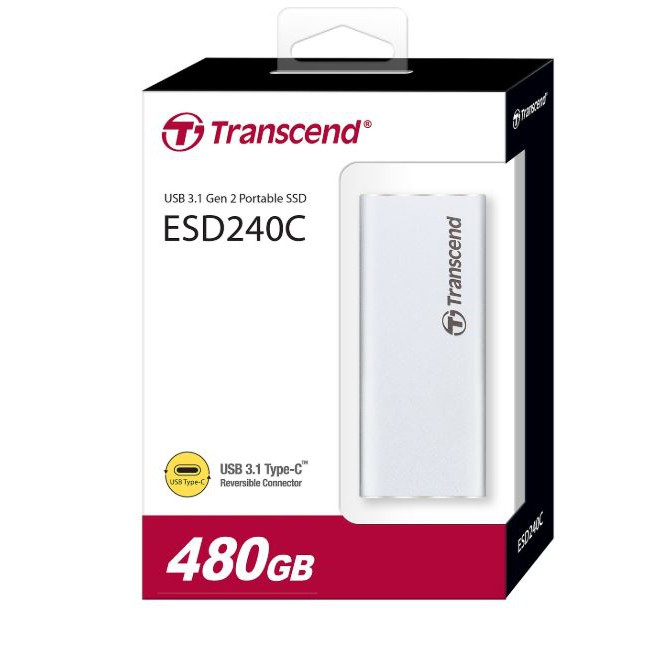 Ổ Cứng Di Động SSD 480GB Transcend ESD240C - Hãng phân phối