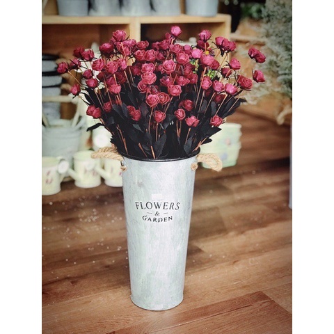 HOA GIẢ 🌺 HOA HỒNG XỐP NHÍ TRANG TRÍ
