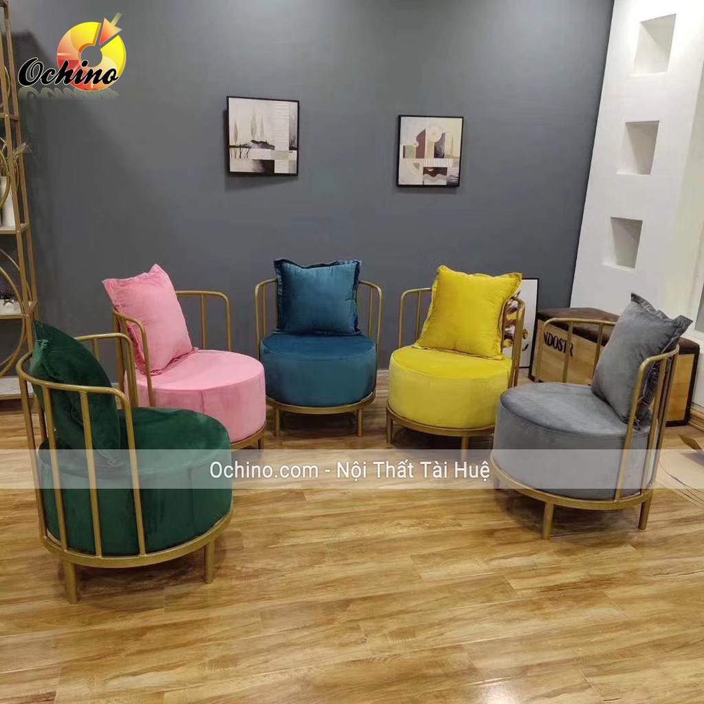 Ghế Sofa Đơn Phong Cách Bắc Âu Để Phòng Ngủ, Phòng Khách, Quán Nail hoặc Cửa Hàng quần áo ( Ảnh thật + Video)