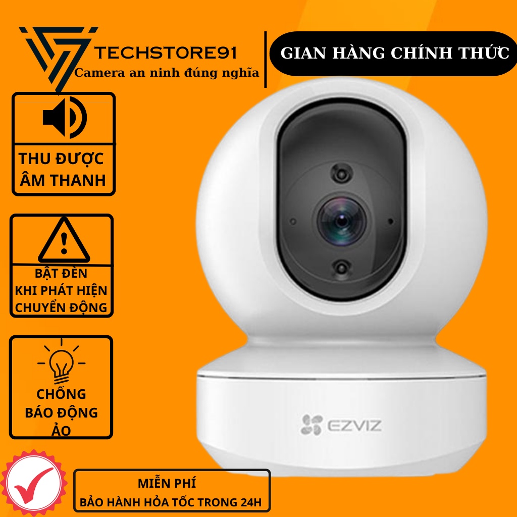 Camera wifi ezviz TY1, độ phân giải Full HD1080P, - cảnh báo về điện thoại - Bảo hành chính hãng 2 năm tại TECHSTORE 91