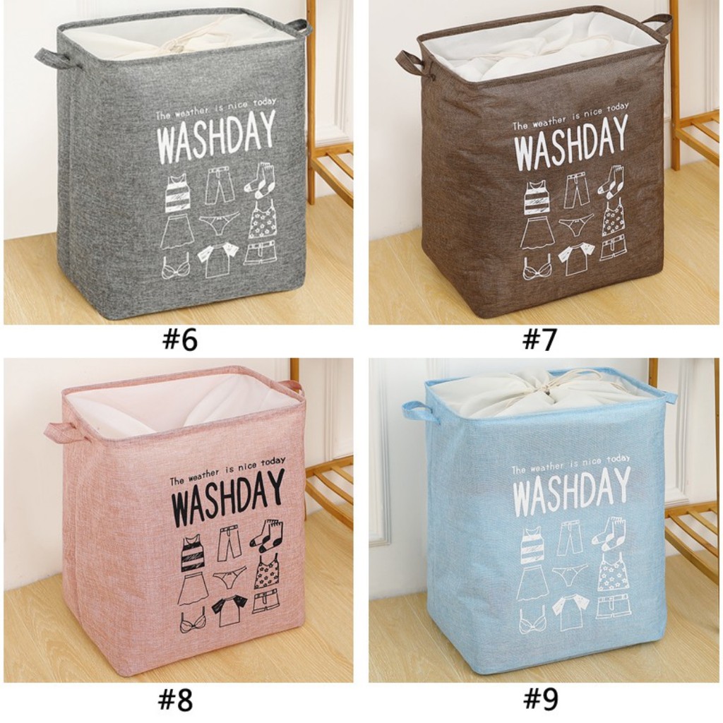 ĐƯỢC CHỌN MÀU  Túi đựng Chăn Màn Quần áo 75 Lít Washday - Giỏ Đựng Đồ Vải Siêu Lớn Xếp Gọn
