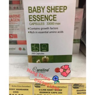 Viên uống nhau thai cừu cao cấp Careline Baby sheep essence 33000 max_ 200 viên