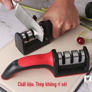 Dụng cụ mài dao kéo 3 cấp độ cầm tay, mài dao nhanh tiện lợi