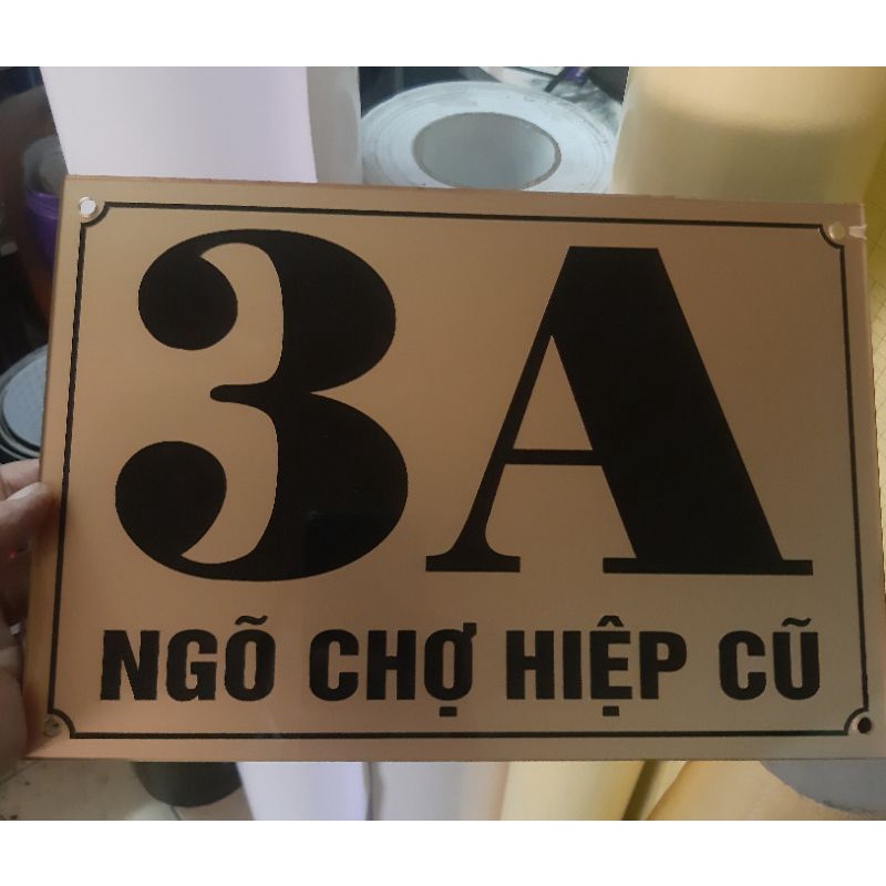 Bảng số nhà khổ A 4 (20x30cm)