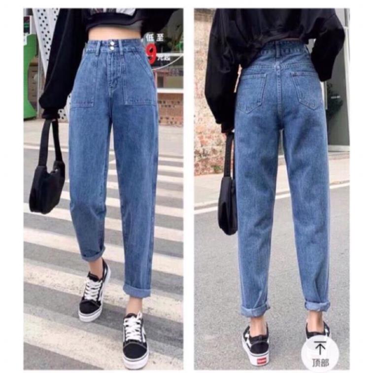 Quần jean bò baggy nữ cạp cao hàng Quảng Châu phong cách Hàn Quốc sành điệu style  2022 #SKShop #SKShop22 #SK | BigBuy360 - bigbuy360.vn