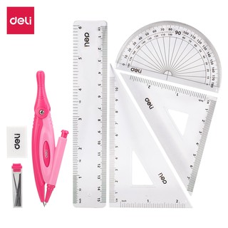Bộ  gồm 7 dụng cụ compa DELI EG30304