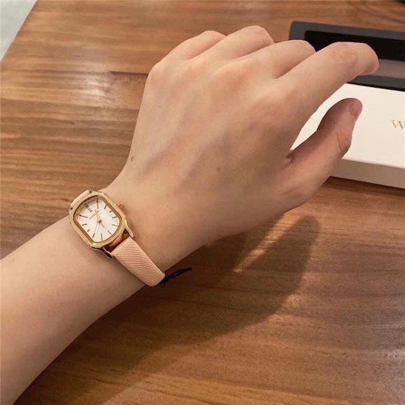 [CHÍNH HÃNG]  Đồng hồ Nữ cao cấp WE Sure case 26 dây da kèm hộp phù hợp tay nhỏ | BigBuy360 - bigbuy360.vn