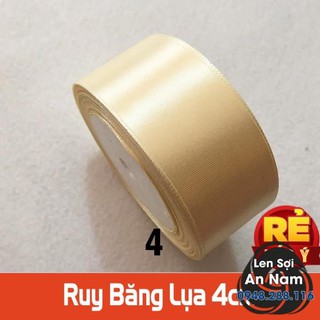 Ruy băng lụa đẹp bản 4cm - đồng giá 3k/mét